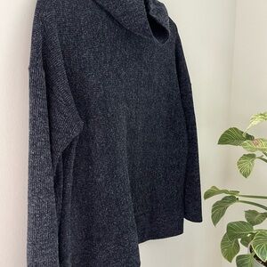 Women's Blue Cowlneck Sweater Size S